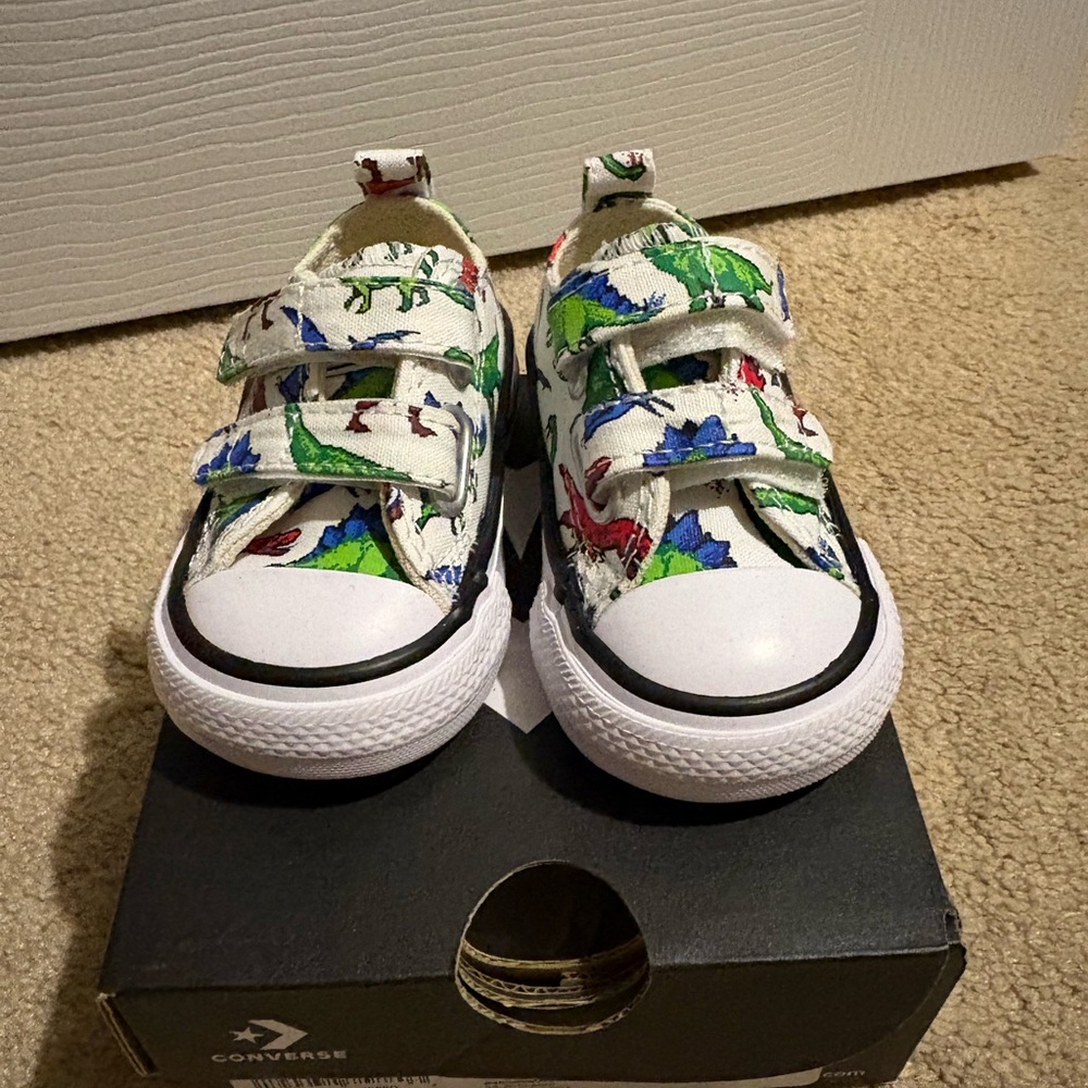 Baby dinosaur converse